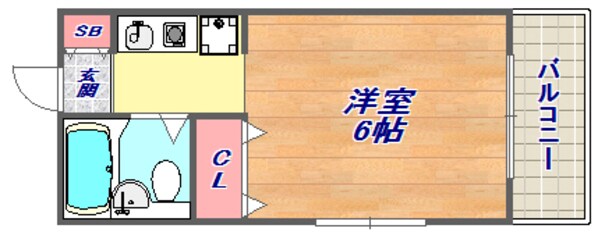 サンライズ新在家の物件間取画像